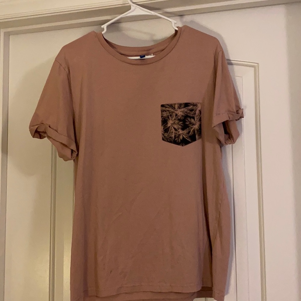 Men’s pink palm tree shirt